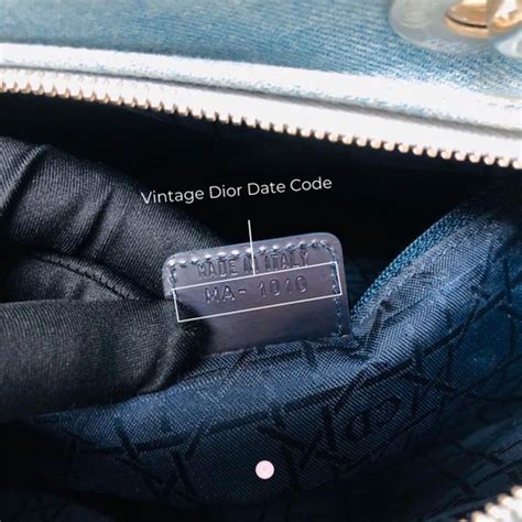 dior bag date code.